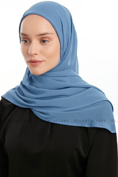 Eylem - Indigo One Piece Chiffon Hijab