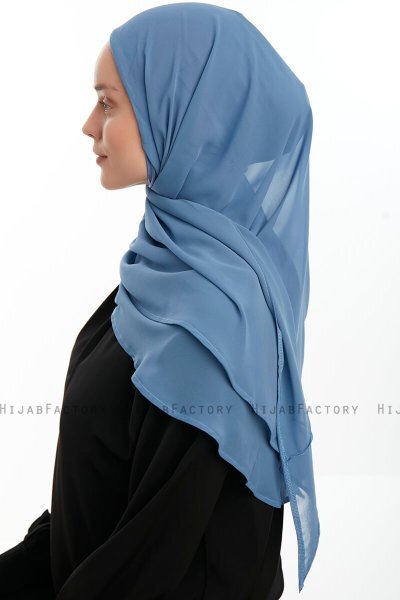 Eylem - Indigo One Piece Chiffon Hijab