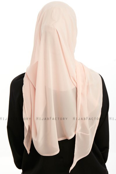 Eylem - Aprikos One Piece Chiffon Hijab