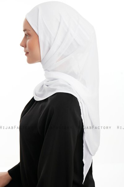 Sahar - Hvid One Piece Chiffon Hijab