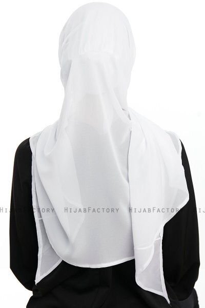Sahar - Hvid One Piece Chiffon Hijab