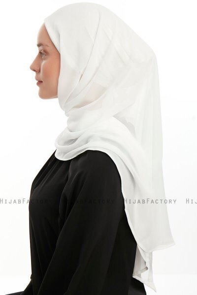 Sahar - Creme One Piece Chiffon Hijab