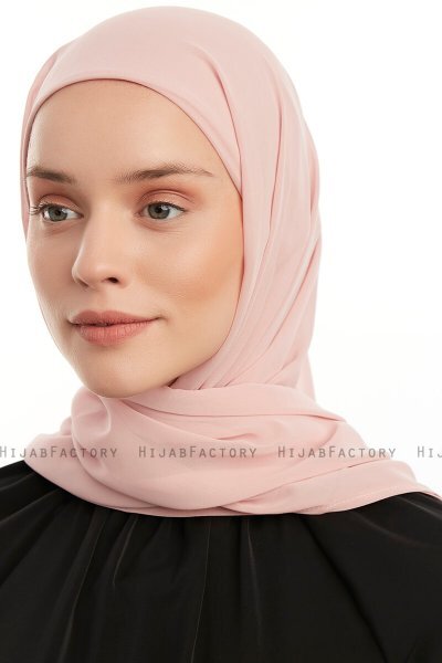 Sahar - Gammelrosa One Piece Chiffon Hijab