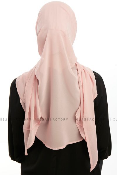 Sahar - Gammelrosa One Piece Chiffon Hijab