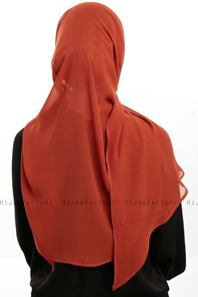 Sahar - Murstensrød One Piece Chiffon Hijab