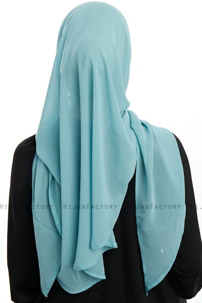 Sahar - Mint One Piece Chiffon Hijab