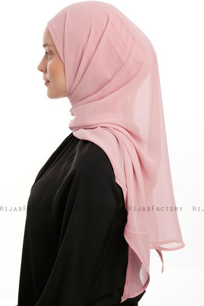 Sahar - Mørkrosa One Piece Chiffon Hijab