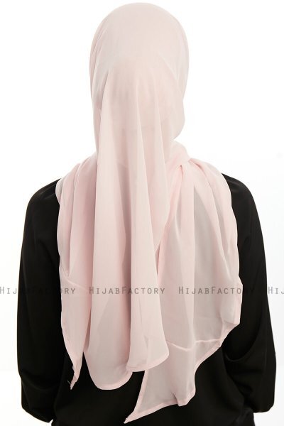 Sahar - Powder One Piece Chiffon Hijab
