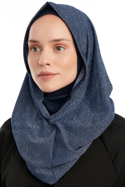 Taliah - Marine Blå One Piece Hijab