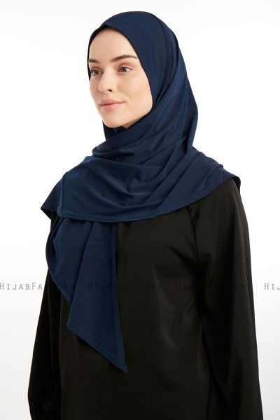 Nermin - Marine Blå Sandy Scarfs Hijab