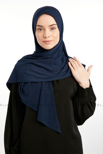 Nermin - Marine Blå Sandy Scarfs Hijab