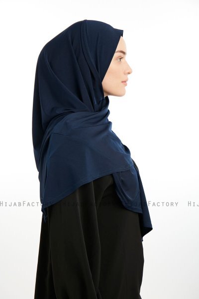Nermin - Marine Blå Sandy Scarfs Hijab