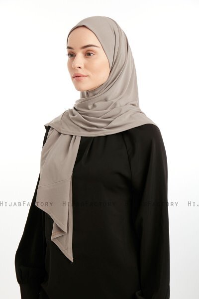 Nermin - Mørk Taupe Sandy Scarfs Hijab