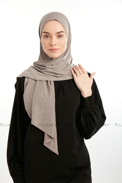 Nermin - Mørk Taupe Sandy Scarfs Hijab