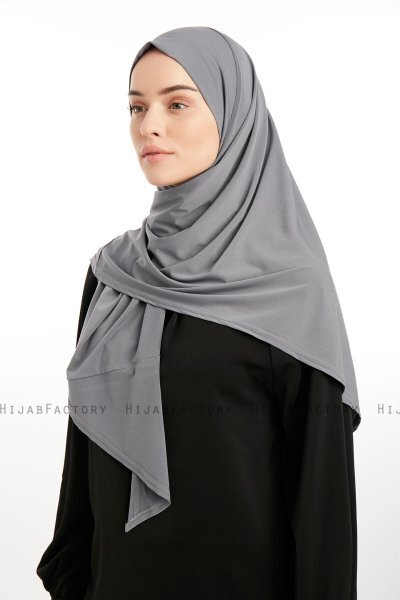 Nermin - Mørkegrå Sandy Scarfs Hijab