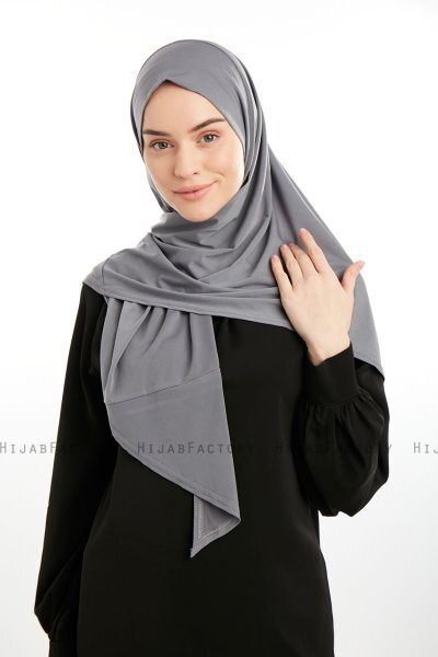 Nermin - Mørkegrå Sandy Scarfs Hijab