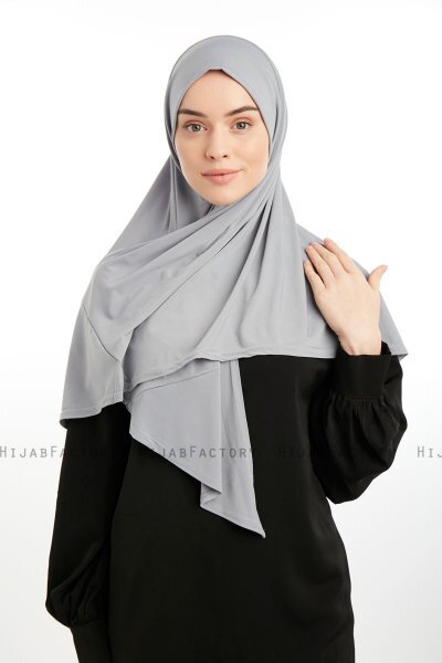 Nermin - Lysegrå Sandy Scarfs Hijab
