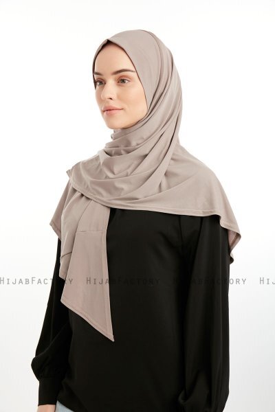 Nermin - Stengrå Sandy Scarfs Hijab