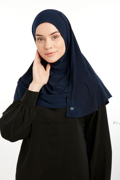Ilay - Marine Blå Sandy Turban Hijab