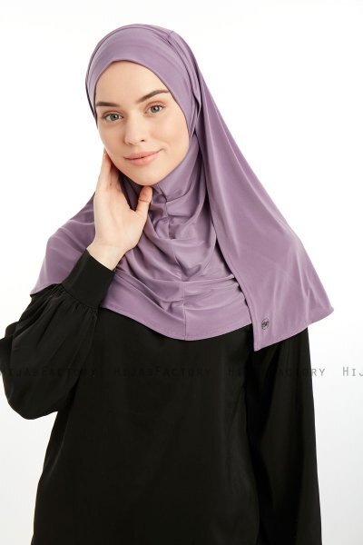Ilay - Mørke Lilla Sandy Turban Hijab