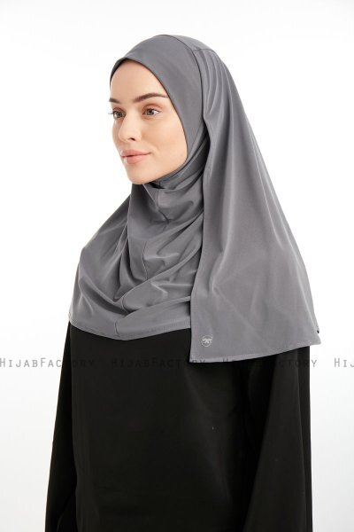 Ilay - Mørkegrå Sandy Turban Hijab