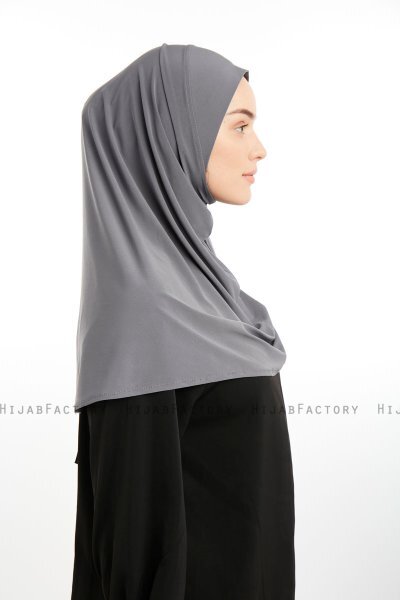Ilay - Mørkegrå Sandy Turban Hijab