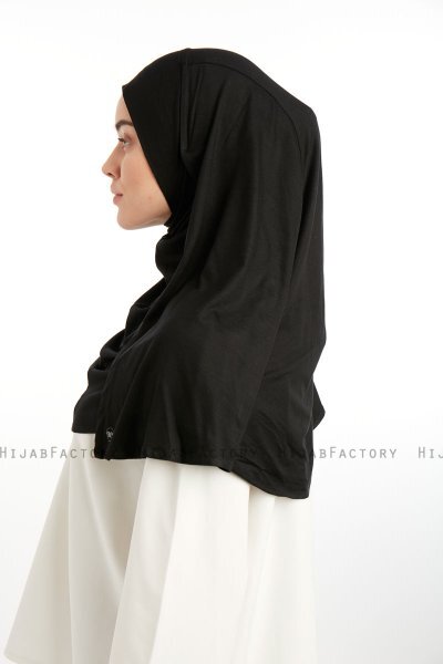 Feriha - Sort Viskose Turban Hijab