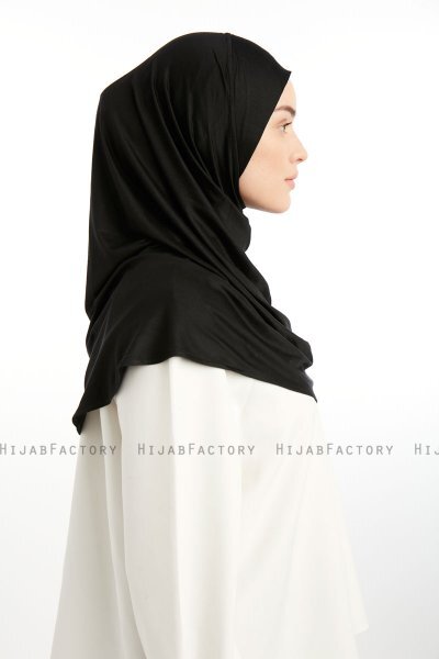 Feriha - Sort Viskose Turban Hijab