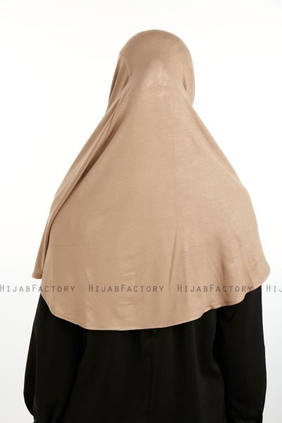 Feriha - Mørk Taupe Viskose Turban Hijab