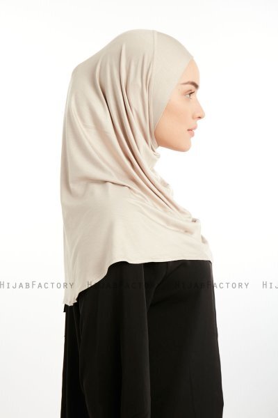 Feriha - Beige Viskose Turban Hijab