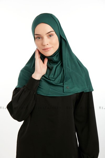 Feriha - Mørkegrøn Viskose Turban Hijab