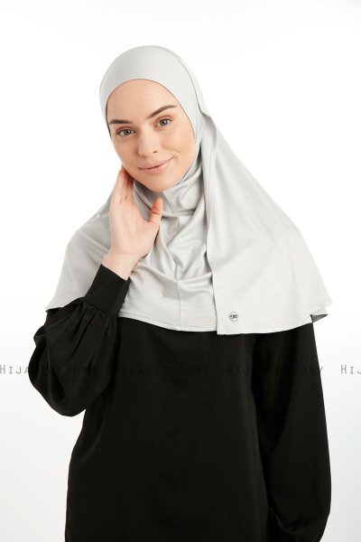 Feriha - Lysegrå Viskose Turban Hijab
