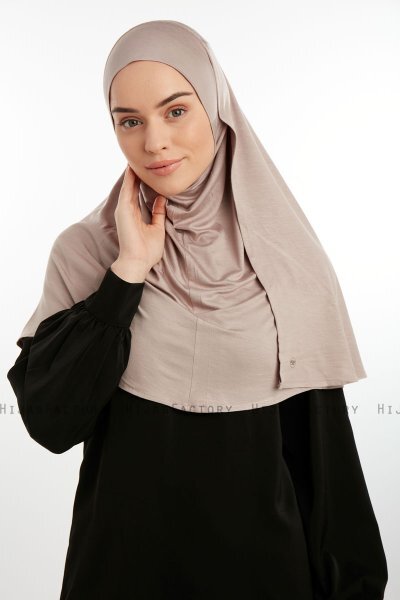 Feriha - Stengrå Viskose Turban Hijab