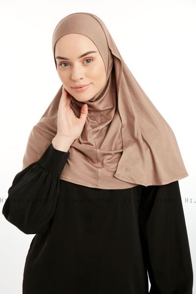 Feriha - Lysebrun Viskose Turban Hijab
