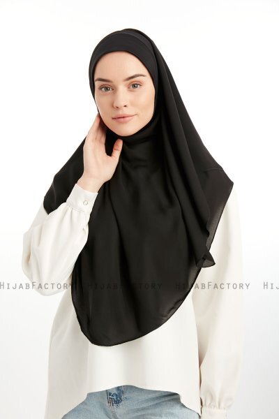 Bengi - Sort Micro Krep Turban Hijab