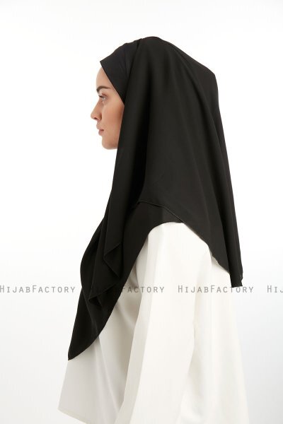 Bengi - Sort Micro Krep Turban Hijab