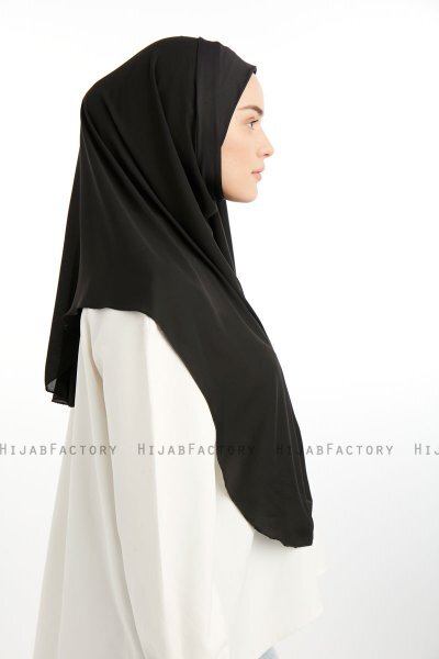 Bengi - Sort Micro Krep Turban Hijab