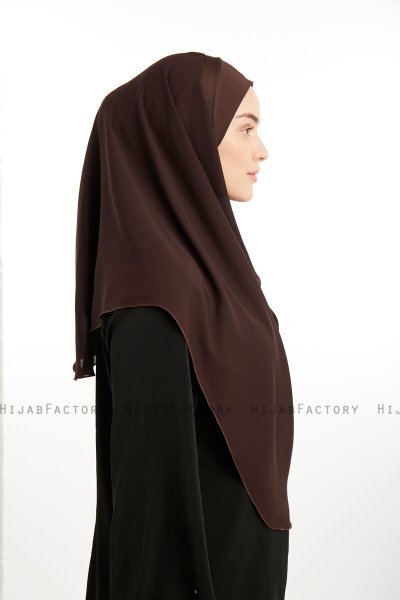 Bengi - Brun Micro Krep Turban Hijab