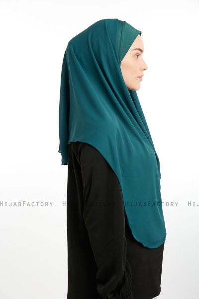 Bengi - Mørkegrøn Micro Krep Turban Hijab