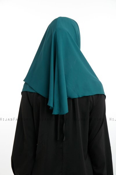 Bengi - Mørkegrøn Micro Krep Turban Hijab