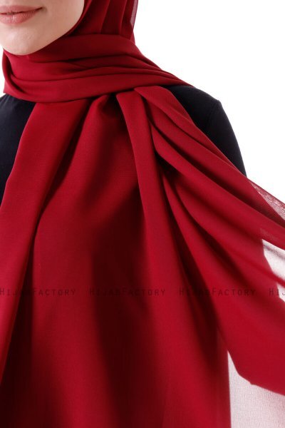 Hadise - Bordeaux Chiffon Hijab