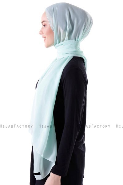 Hadise - Lysegrøn Chiffon Hijab