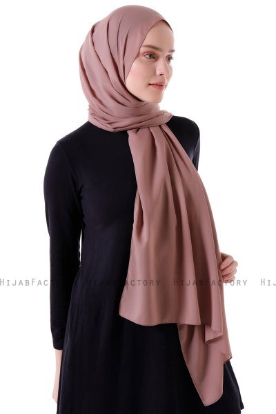 Hadise - Lysebrun Chiffon Hijab