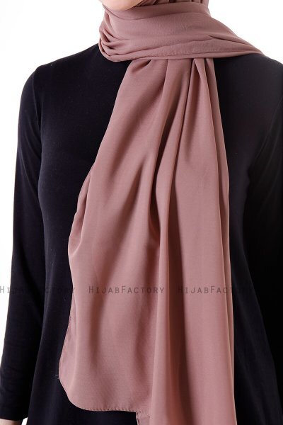 Hadise - Lysebrun Chiffon Hijab