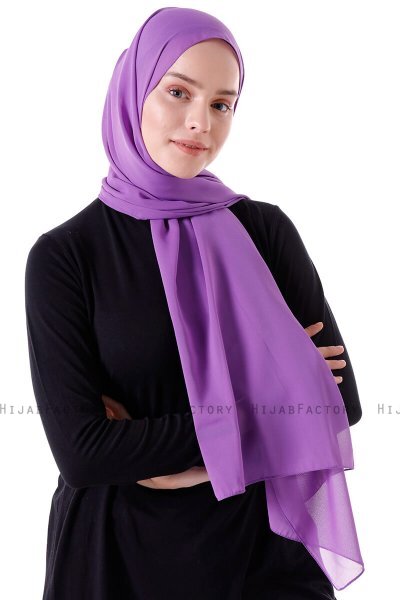 Hadise - Lilla Chiffon Hijab