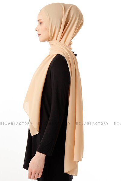 Hadise - Lys Sennepsgul Chiffon Hijab