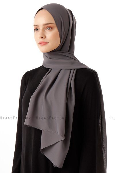 Hadise - Anthracite Chiffon Hijab