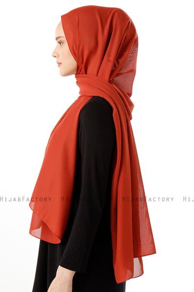 Hadise - Murstensrød Chiffon Hijab