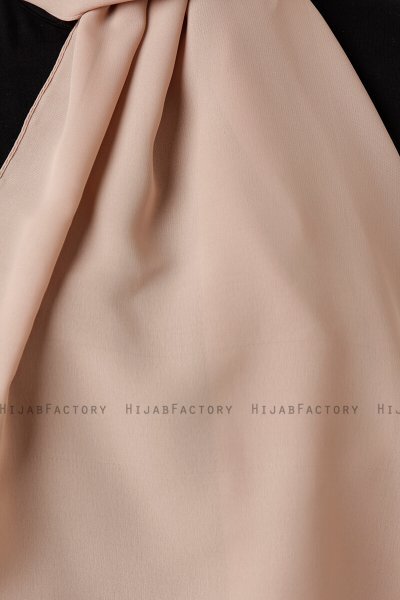 Hadise - Mørk Beige Chiffon Hijab