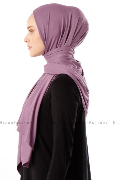 Neylan - Mørke Lilla Basic Jersey Hijab